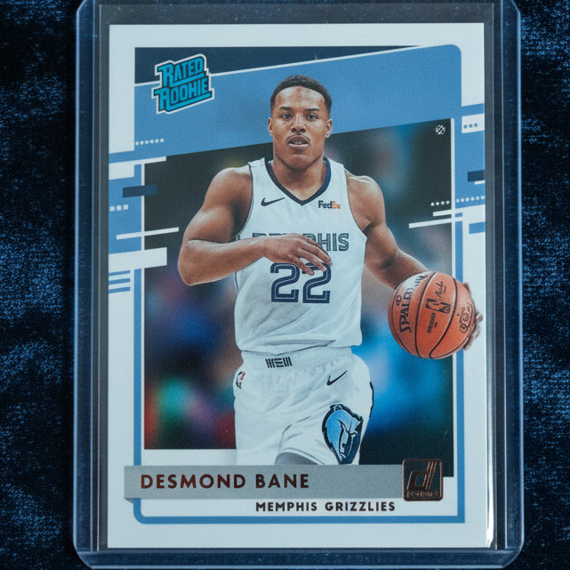 Desmond Bane 2020-21 Panini Donruss Rated Rookie RC #240 NBA Basketball Memphis Grizzlies Excellent sleeved