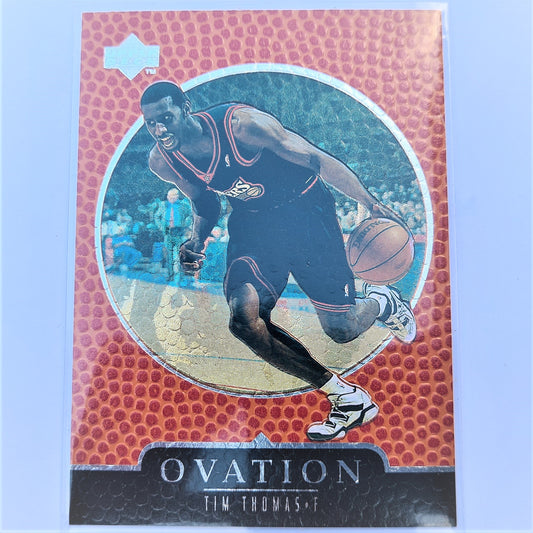 Tim Thomas 1998 Upper Deck Ovation NBA Basketball #51 Philadelphia 76ers Mint Sleeved