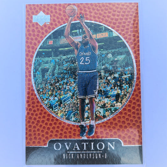 Nick Anderson 1998 Upper Deck Ovation NBA Basketball #48 Orlando Magic Sleeved