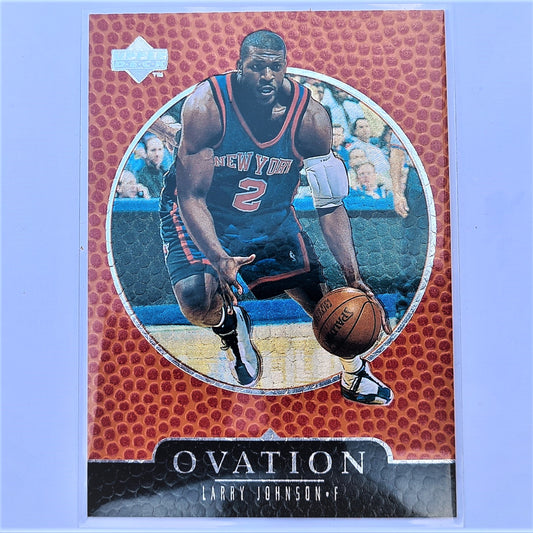Larry Johnson 1998 Upper Deck Ovation NBA Basketball #46 New York Knicks Mint Sleeved
