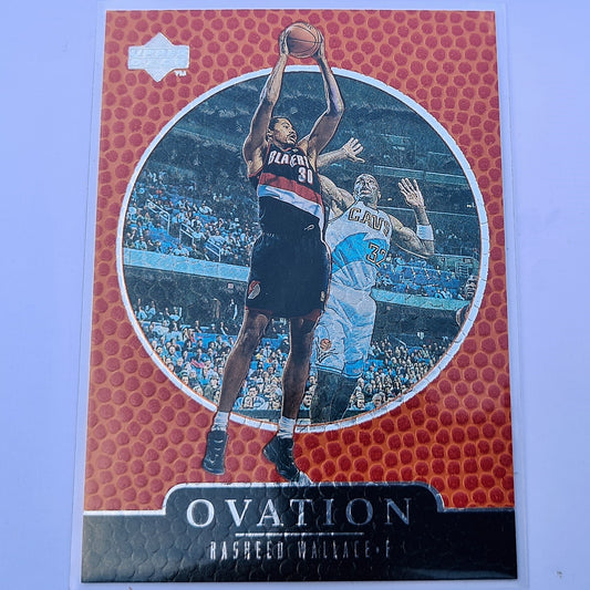 Rasheed Wallace 1998 Upper Deck Ovation NBA Basketball #56 Portland Trail Blazers Mint Sleeved
