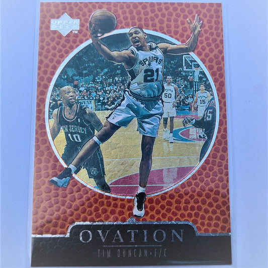 Tim Duncan 1998 Upper Deck Ovation NBA Basketball #59 San Antonio Spurs Mint Sleeved