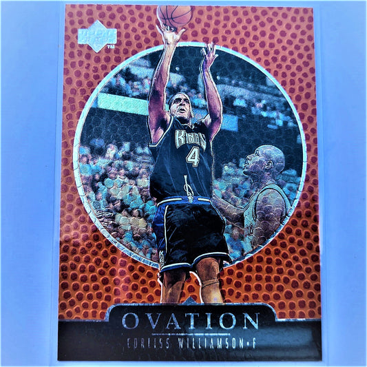 Corliss Williamson 1998 Upper Deck Ovation NBA Basketball #58 Sacramento Kings Mint Sleeved