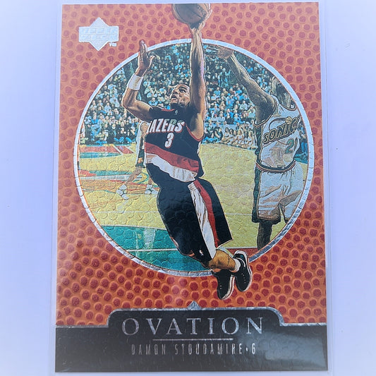 Damon Stoudamire 1998 Upper Deck Ovation NBA Basketball #54 Toronto Trail Blazers Mint Sleeved