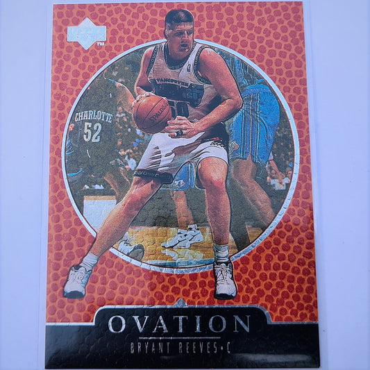 Bryant Reeves 1998 Upper Deck Ovation NBA Basketball #68 Vancouver Grizzlies Mint Sleeved