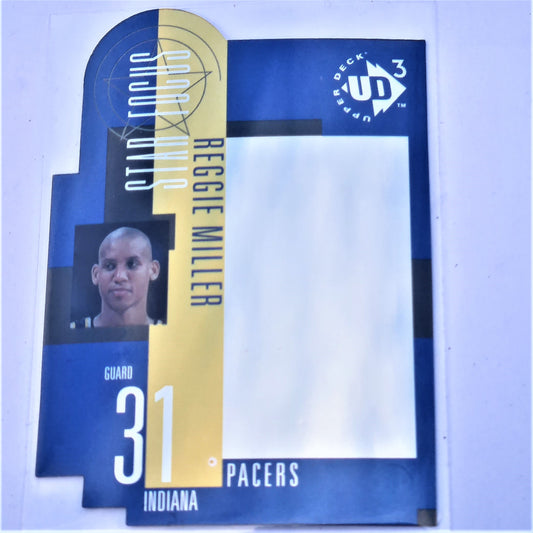 Reggie Miller 1997 Upper UD3 Star Focus NBA Basketball #40 Indiana Pacers n/mint Sleeved