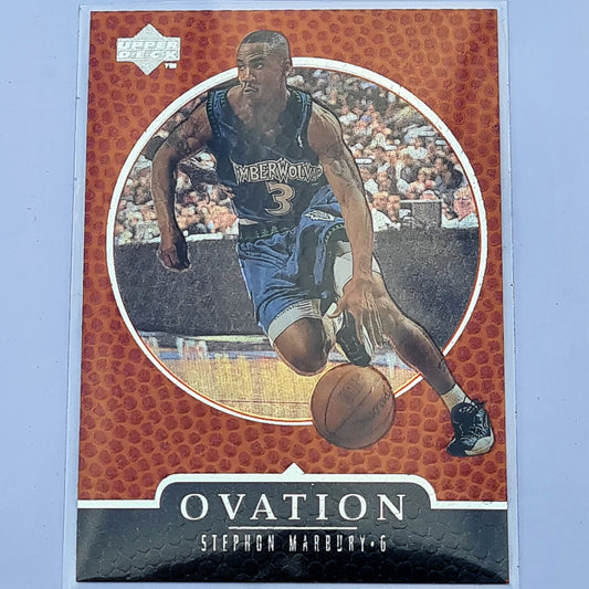Stephon Marbury  1998 Upper Deck Ovation NBA Basketball #40 Minnesota Timberwolves Mint Sleeved