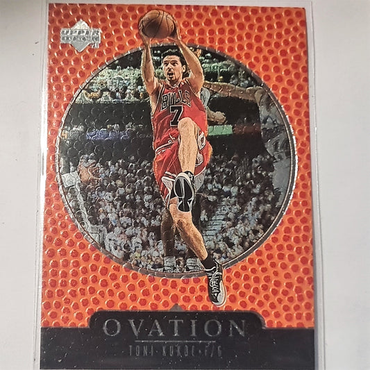 Toni Kukoc 1998 Upper Deck Ovation NBA Basketball #8 Chicago Bulls Mint Sleeved