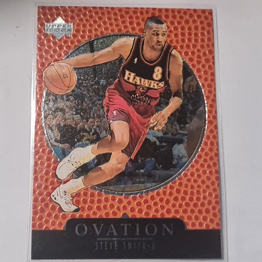 Steve Smith 1998 Upper Deck Ovation NBA Basketball #1 Atlanta Hawks Mint Sleeved