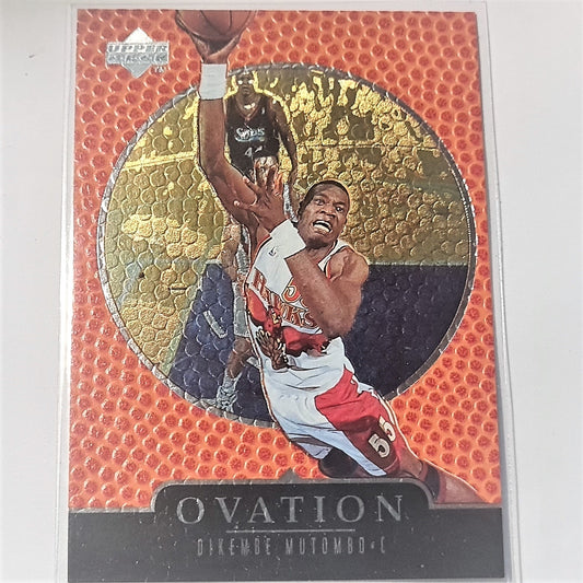 Dikembe Mutombo 1998 Upper Deck Ovation NBA Basketball #2 Atlanta Hawks Mint Sleeved