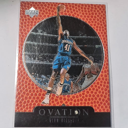 Glen Rice 1998 Upper Deck Ovation NBA Basketball #5 Charlotte Hornets Mint Sleeved