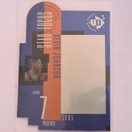 Kevin Johnson 1997 Upper UD3 Star Focus NBA Basketball #35 Phoenix Suns VG+ nr mint Sleeved