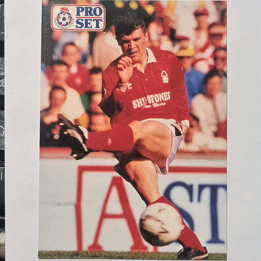 Roy Keane 1991-92 Pro Set Football League Soccer #78 Nottingham Forest Case Fresh Sleeved stunning example