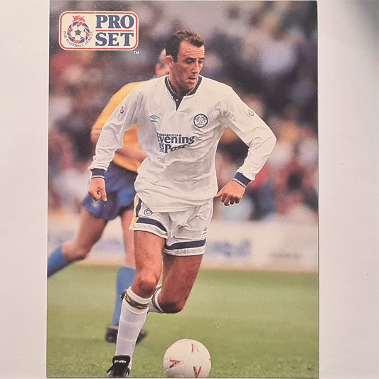 Gary McAllister 1991-92 Pro Set Football League Soccer #39 Leeds United Case Fresh Sleeved, atemberaubendes Beispiel