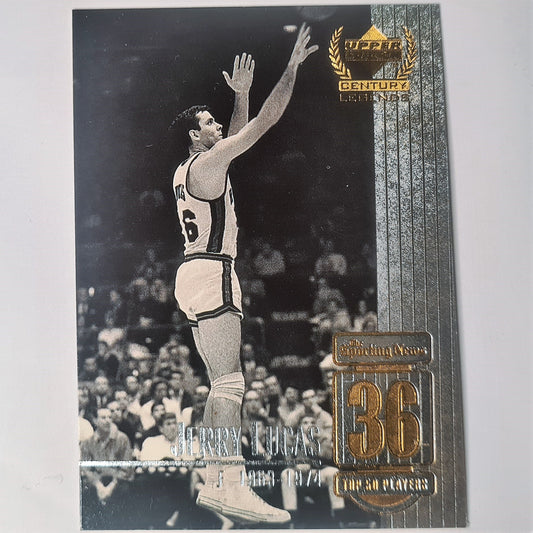 Jerry Lucas 1999 Upper Deck Century Legends #36 Top 50 players NBA Basketball New York Knicks Mint Sleeved