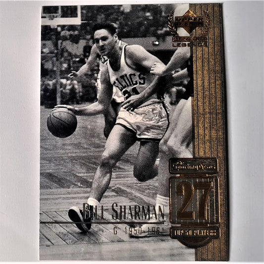 Bill Sharman 1999 Upper Deck Century Legends #27 Top 50 players NBA Basketball Boston Celtics Mint Sleeved