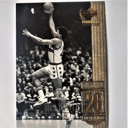 Wes Unseld 1999 Upper Deck Century Legends #26 Top 50 players NBA Basketball Baltimore Washington Bullets Mint Sleeved