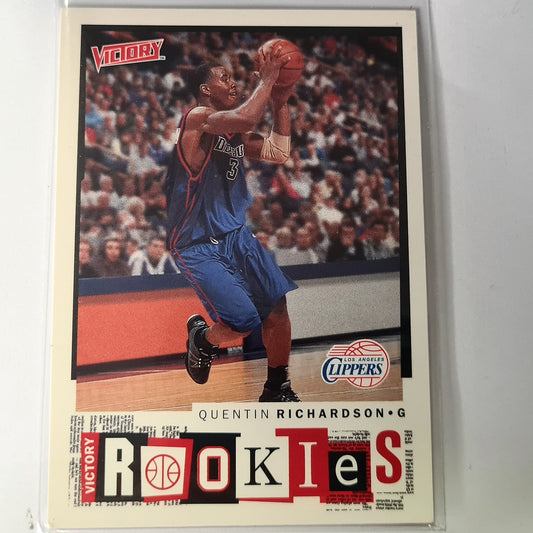 Quentin Richardson Upper Deck Victory #267 NBA Basketball rookies rookie LA Clippers Sleeved