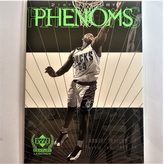 Robert Traylor 1998 Upper Deck 21st Century Legends Phenoms #64 NBA Basketball Milwaukee Bucks mint Sleeved