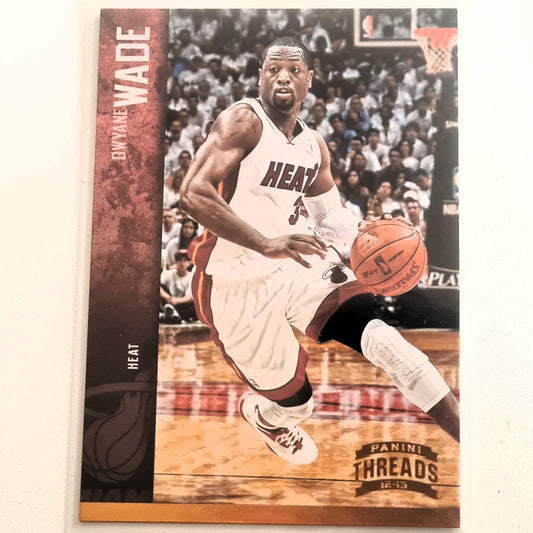 Dwayne Wade 2012-13 Panini Threads #78 NBA Basketball Miami Heat VGC+ Sleeved