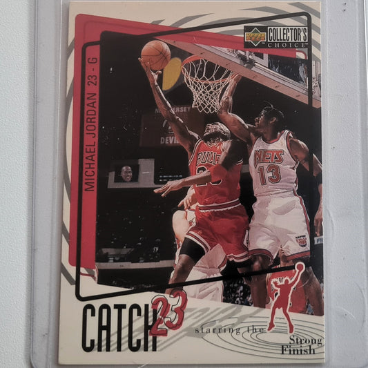 Michael Jordan 1997 Upper-Deck Catch 23 #194 Strong Finish Chicago Bulls VGC + Sleeved