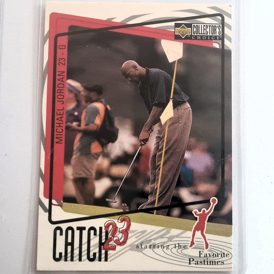 Michael Jordan 1997 Upper-Deck Catch 23 #188 Favorite Pastimes Chicago Bulls VGC + Sleeved
