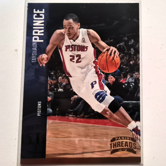 Tayshaun Prince 2012-13 Panini Threads #38 NBA Basketball Detroit Pistons Good Sleeved