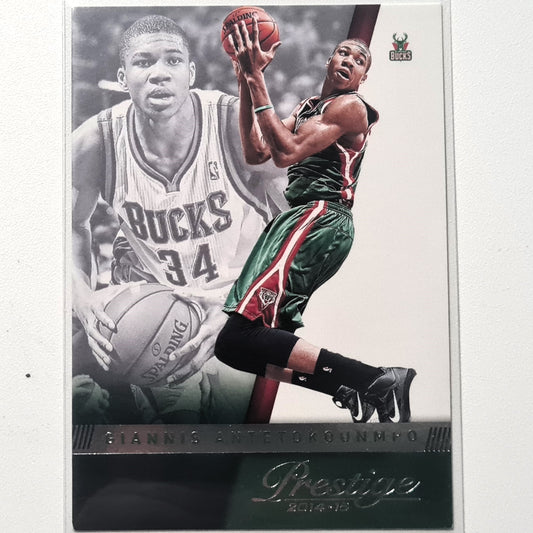 Giannis Antetokounmpo 2014-15 Panini Prestige #80 NBA Basketball Milwaukee Bucks  Very Good Sleeved