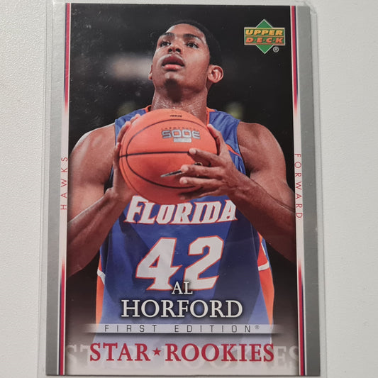 Al Horford 2007-08 Star Rookies First Edition rookie card #203 NBA Basketball Atlanta Hawks superb sleeved