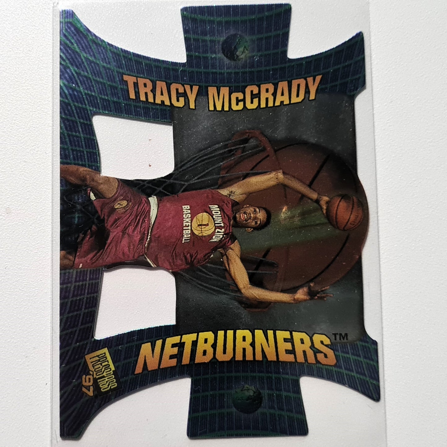 Tracy McGrady 1997 PressPass Netburners Rookie-Karte Nr. 8 NBA Basketball MT Zion Christian Academy, sehr gut bedruckt