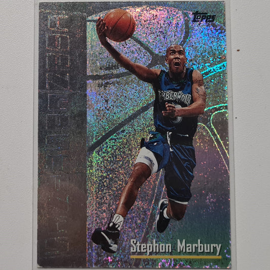 Stephon Marbury Topps 1998 C8 Cornerstones rare hologram insert Basketball NBA Minnesota Timberwolves Fair sleeved