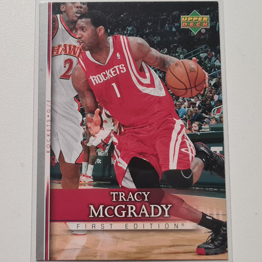 Tracy McGrady 2007-08 Upper-Deck First Edition Basketball NBA Houston Rockets mit sehr guten Ärmeln