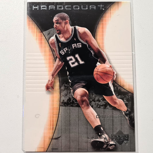 Tim Duncan 2003 Upper-Deck Hardcourt Basketball NBA San Antonio spornt hervorragende Ärmel an