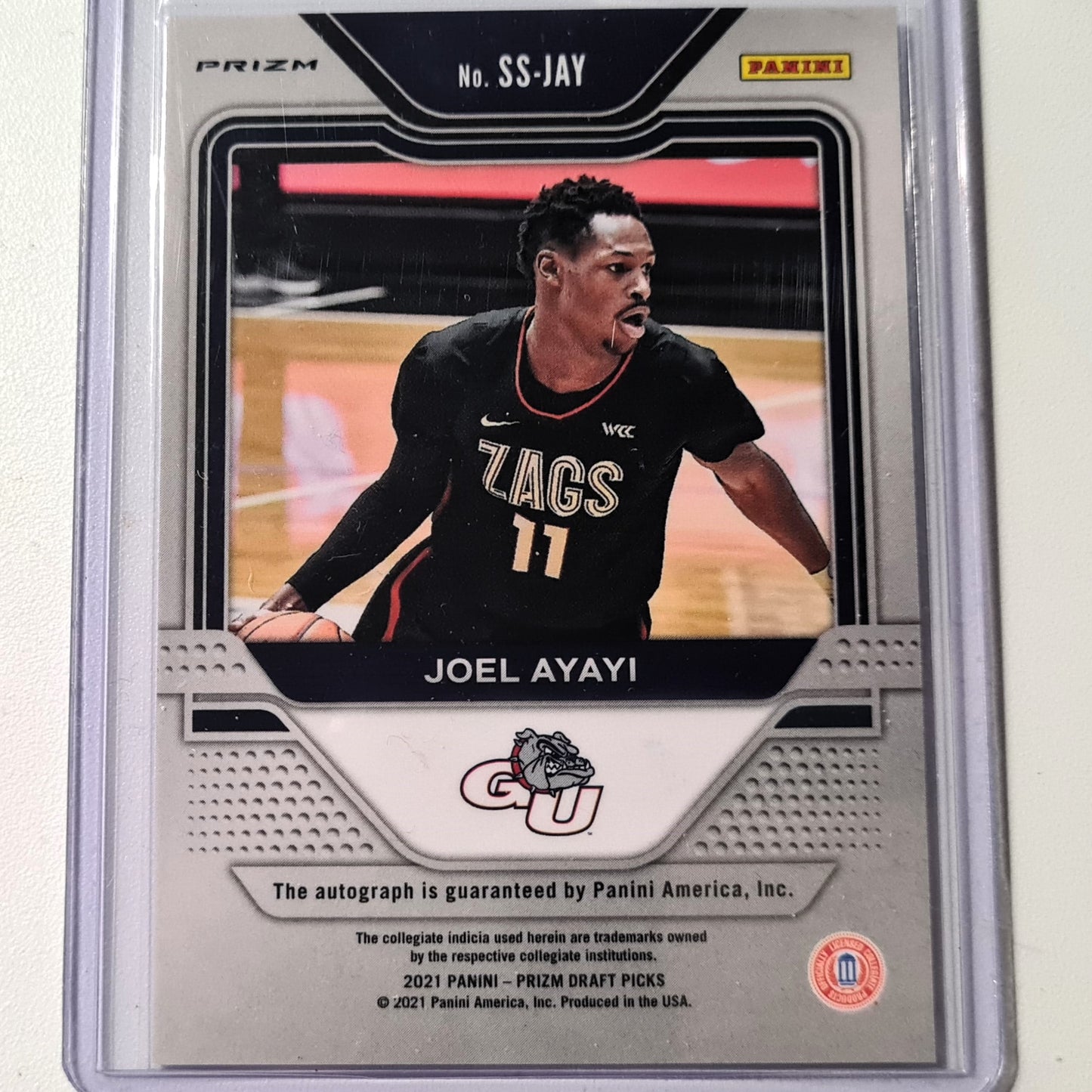 Joel Ayayi  2021 Panini Draft picks Sensational Signatures SS-JAY NBA Basketball Gonzaga Bulldogs Mint sleeved