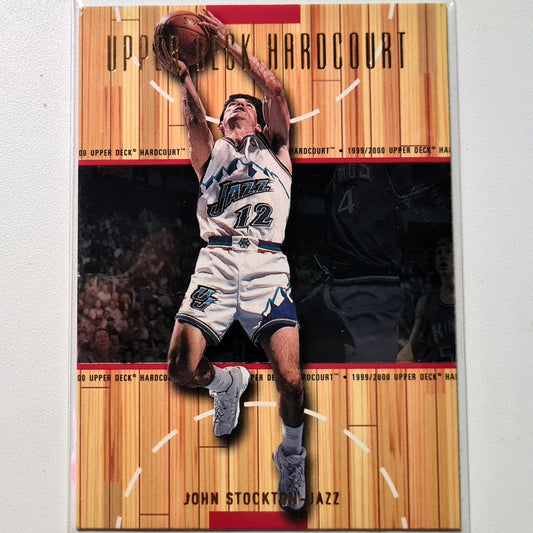 John Stockton 1999 Upper-Deck Hardcourt  #56 NBA Basketball Utah Jazz Very good sleeved