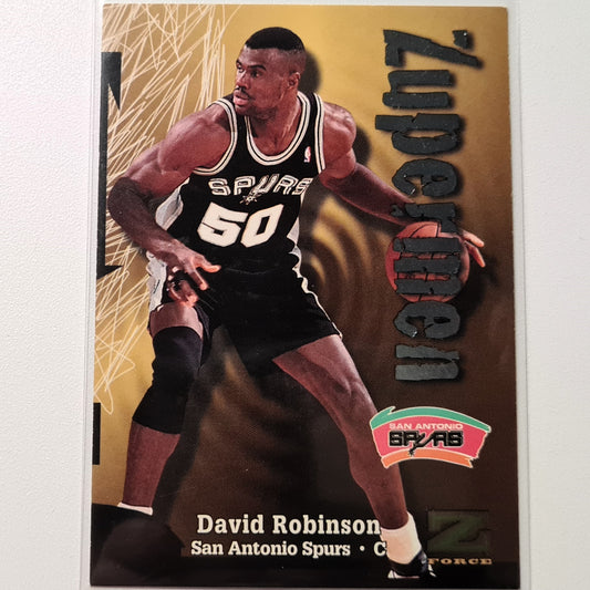 David Robinson 1998 Skybox Z-Force Zupermen #203 NBA Basketball San Antonio Spurs Very Good sleeved