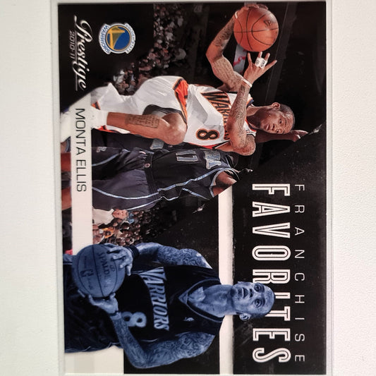 Monta Ellis 2010-11 Panini Prestige Franchise Favourites #26 NBA Basketball Golden State Warriors Superb sleeved