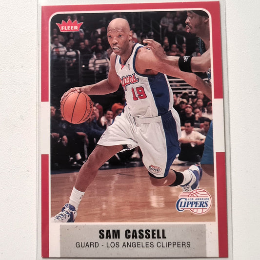 Sam Cassell 2007–08 Fleer NBA Basketball #141 LA Clippers, sehr gute Ärmel