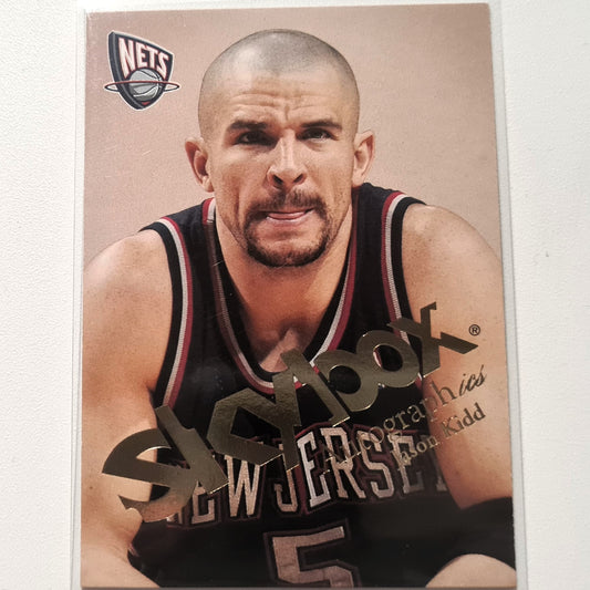 Jason Kidd 2004 Fleer 03-04 Autographics #38 NBA Basketball New Jersey Nets  Excellent sleeved