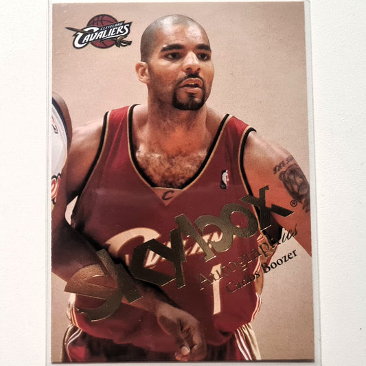 Carlos Boozer 2004 Fleer 03-04 Autographics #8 NBA Basketball Cleveland Cavaliers FAIR/GOOD Sleeved