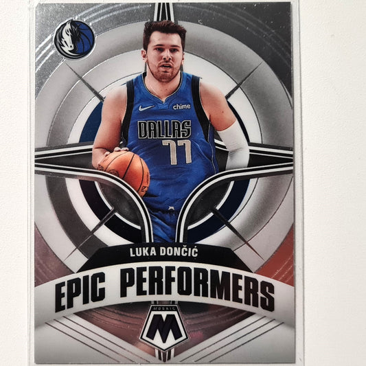 Luka Doncic 2021-22 Panini Mosaic #1 Epic Performers NBA Basketball Dallas Mavericks Mint Sleeved