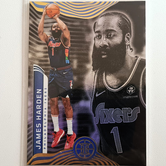James Harden 2021-22 Panini illusions #13 NBA Basketball Philadelphia 76ers Mint Sleeved