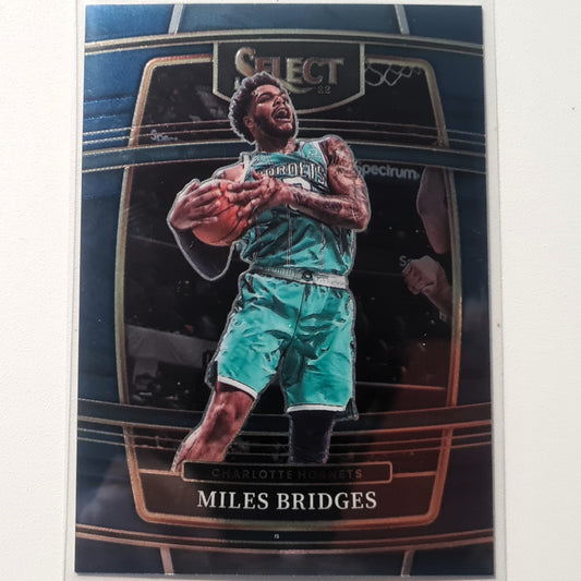 Miles Bridges 2021-22 Panini Select #42 NBA Basketball Charlotte Hornets Mint Sleeved