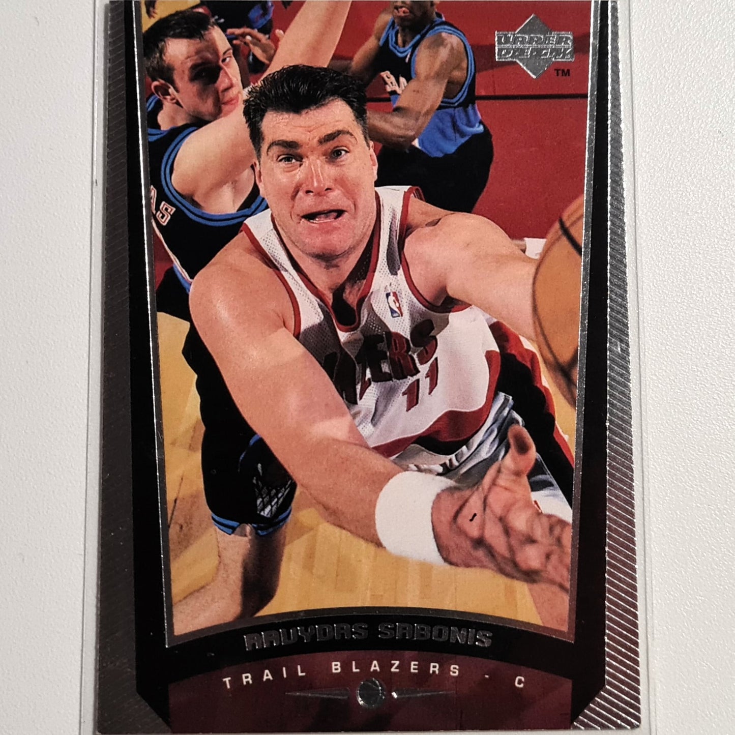 Arvydas Sabonis 1998 Upper Deck #127 NBA Basketball Portland Trail Blazers Ausgezeichnete Ärmel