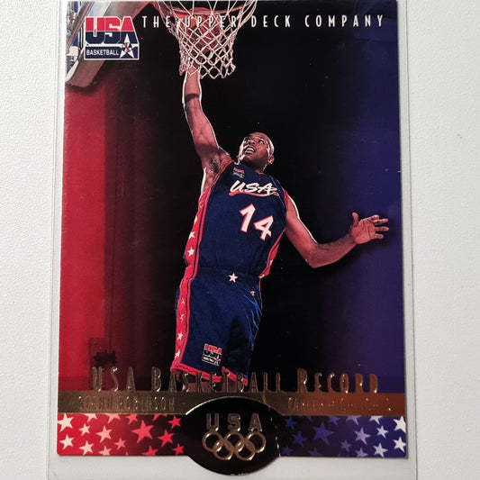 Glenn Robinson 1996 Upper Deck #36 GR4 NBA Basketball Team USA Rekord gestanzt mit Armen und Ärmeln