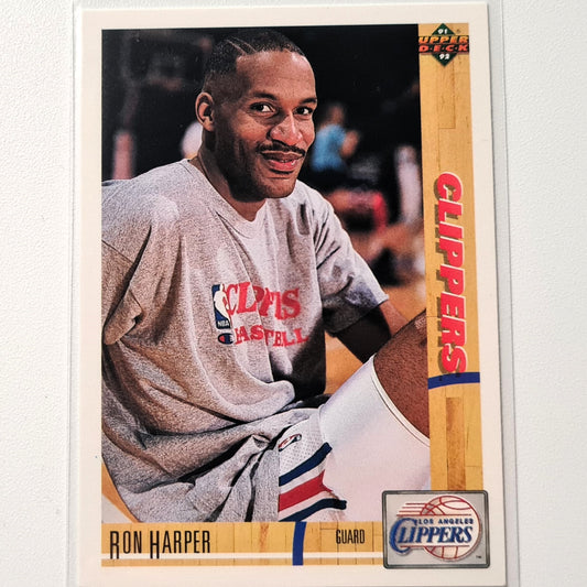 Ron Harper 1991 Upper Deck #133 NBA Basketball LA Clippers Excellent-Nr Mint Mint Sleeved
