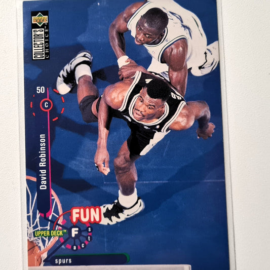 David Robinson 1995 Upper Deck Fun Facts #189 NBA Basketball San Antonio Spurs good-very good Sleeved