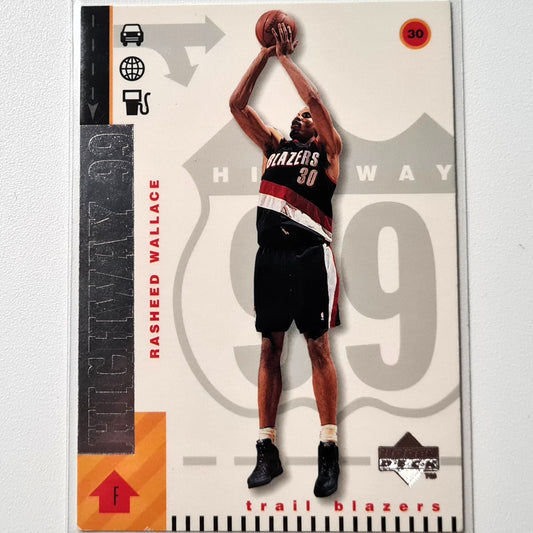 Rasheed Wallace 1999 Upper-Deck Highway 99 #302 NBA Basketball Toronto Trail Blazers Hervorragende Ärmel
