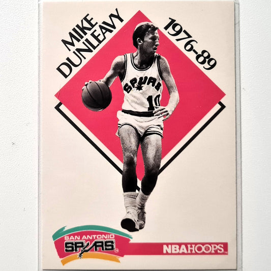 Mike Dunleavy 1990 NBA Hoops #351 NBA Basketball LA Lakers San Antonio Spurs Superb Sleeved