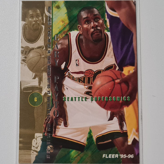 Gary Payton Fleer 95-96 #255 NBA Basketball Seattle Super Sonics Good-very good Sleeved